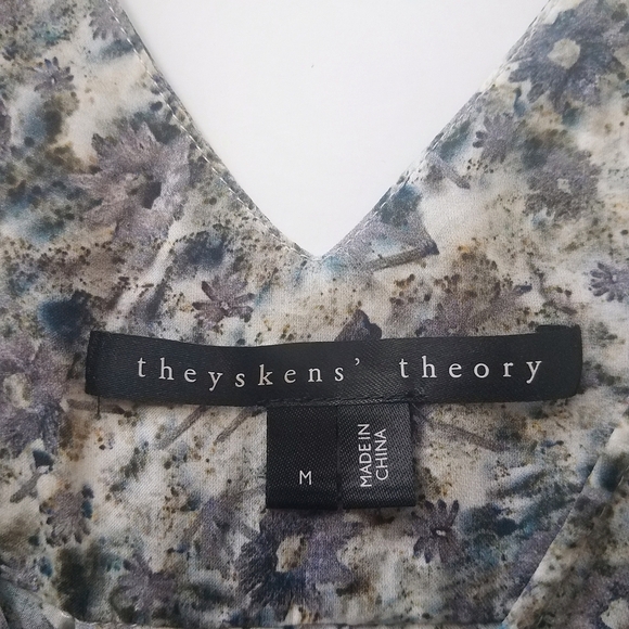 Theykens' Theory sleeveless top gray M hi-lo career layering piece - Picture 5 of 6